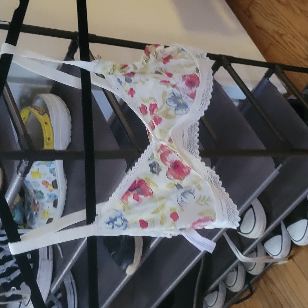 Floral Lace Trim Bra